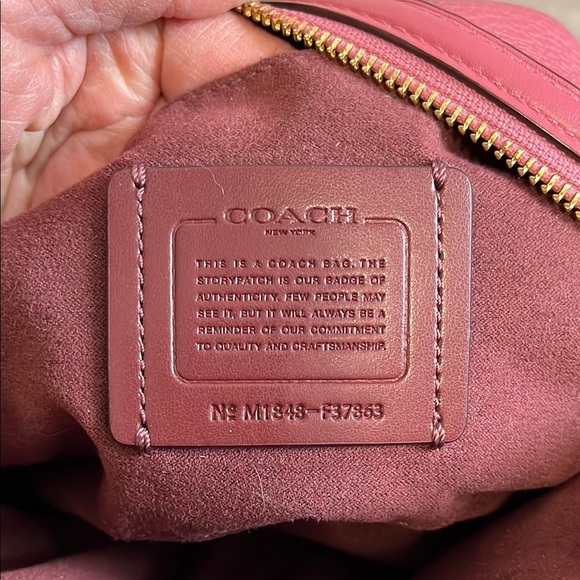 NWOT COACH Rose Pink Pebble Leather Dome Crossbody Bag - Picture 11 of 12